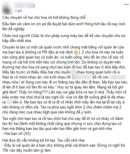 Bị nhắc nhở vì vô tư “yêu nhau” trong quán nước, cặp đôi vẫn thản nhiên thách thức chủ quán