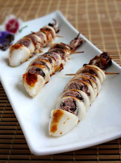 Mực nhồi thịt